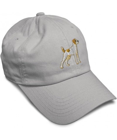 Soft Baseball Cap Jack Russell Terrier Dog A Embroidery Dogs Cotton Dad Hats for Men & Women Light Grey Design Only $15.67 Ba...