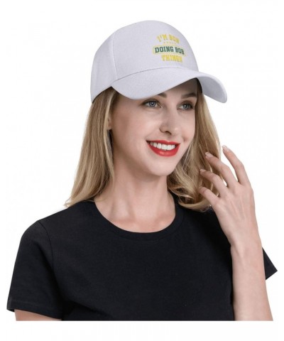 Unisex Baseball Hats I'm Bob Doing Bob Things Birthday Low Profile Dad Hat Adjustable Casquette Cap White $9.71 Baseball Caps