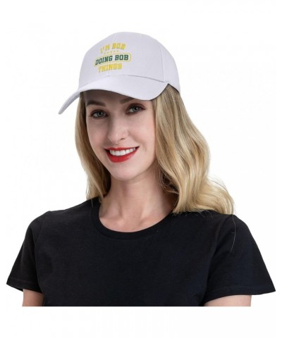 Unisex Baseball Hats I'm Bob Doing Bob Things Birthday Low Profile Dad Hat Adjustable Casquette Cap White $9.71 Baseball Caps