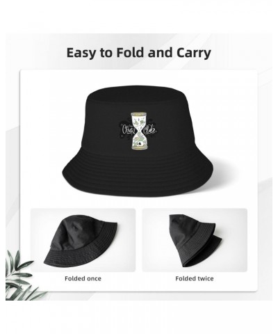 Watercolor Skeleton Hourglass Bucket Hat for Women Men Bucket Hats Summer Sun Hats Beach Travel Fishing Golf Cap Black $10.56...