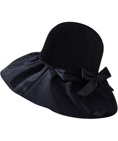 Men Mountaineering Fishing Solid Color Hood Rope Outdoor Shade Foldable Casual Breathable Bucket Hat Bucket Hat 5-black $10.3...