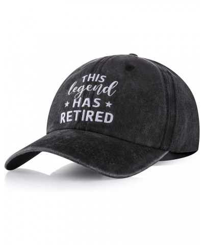 Retirement Gifts for Men Women & 80th Birthday Gifts for Men -Funny Retired Embroidered Washed Cotton Hats for Dad Father Mom...