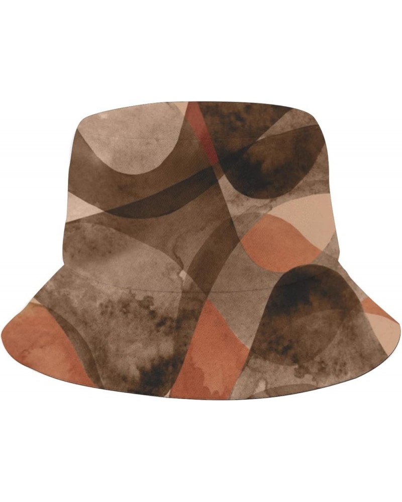 Flowers Bucket Beach Caps, Packable Caps Fishing Accessories for Vacation Must Haves Abstract 4 $9.87 Bucket Hats