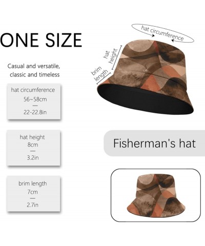 Flowers Bucket Beach Caps, Packable Caps Fishing Accessories for Vacation Must Haves Abstract 4 $9.87 Bucket Hats