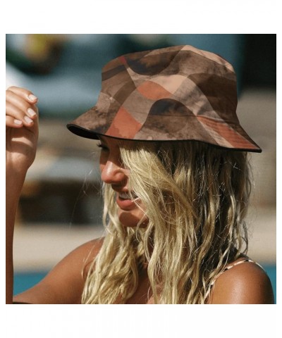 Flowers Bucket Beach Caps, Packable Caps Fishing Accessories for Vacation Must Haves Abstract 4 $9.87 Bucket Hats