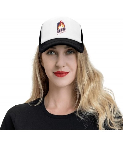 UIC Flame Trucker Hats，Adjustable Comfortable Mesh Shade Baseball Cap for Men and Women Black $10.07 Baseball Caps