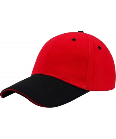 Trendy Baseball Hats for Women Summer Adjustable Quick-Drying Running Hat Womens Trucker Hats Trendy Sun Hat Red $5.19 Baseba...