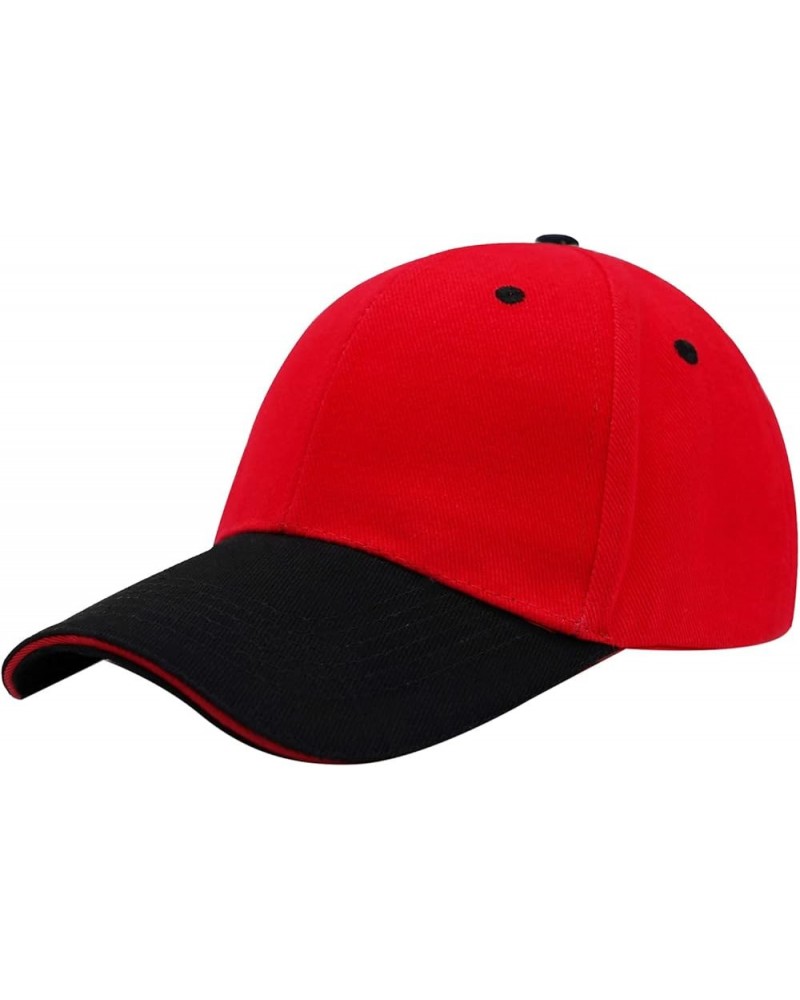 Trendy Baseball Hats for Women Summer Adjustable Quick-Drying Running Hat Womens Trucker Hats Trendy Sun Hat Red $5.19 Baseba...