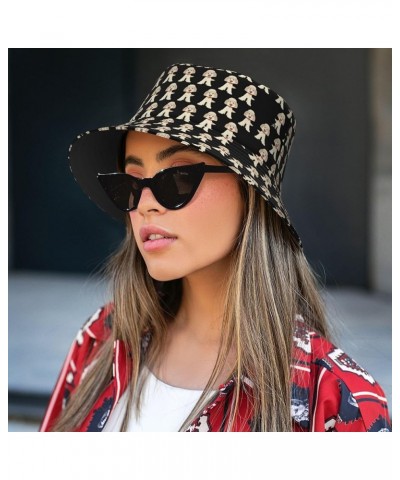 Travel Bucket Hats Wide Brim Sun Cap Boonie Cap Trucker Hat for Sports Camping Pattern 2321 $14.39 Sun Hats