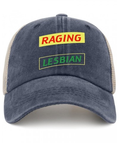 Raging Lesbian Hat for Womens Fashion LGBT Golf Hats for Men AllBlack Cycling Caps Fashion Unique Gifts for Chefs Purplish Bl...