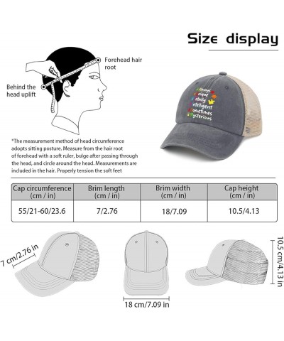 Autism Hats Autism Always Unique Intelligent April Autism Awareness Hats for Men Women AllBlack Cowgirl Gray01 $12.41 Sun Hats