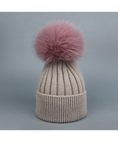 Adults Wool Winter Woman Hats Knitted Vogue Warm Casual Beanies White $19.67 Skullies & Beanies