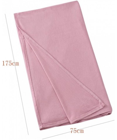 Scarves For Women Lightweight Women Silk Scarfs Scarfs For Women Winter Muslim Head Scarf Solid Color Long Scarf D $8.11 Scarves