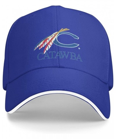 Catawba College Logo Unisex Classic Hat Adjustable Fashion Casquette for Men Women Blue $11.19 Baseball Caps