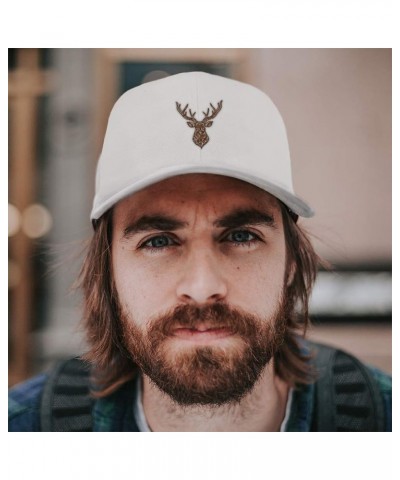 Custom Baseball Cap Animal Deer Head Embroidery Acrylic Dad Hats for Men & Women Yellow Design Only $14.57 Baseball Caps