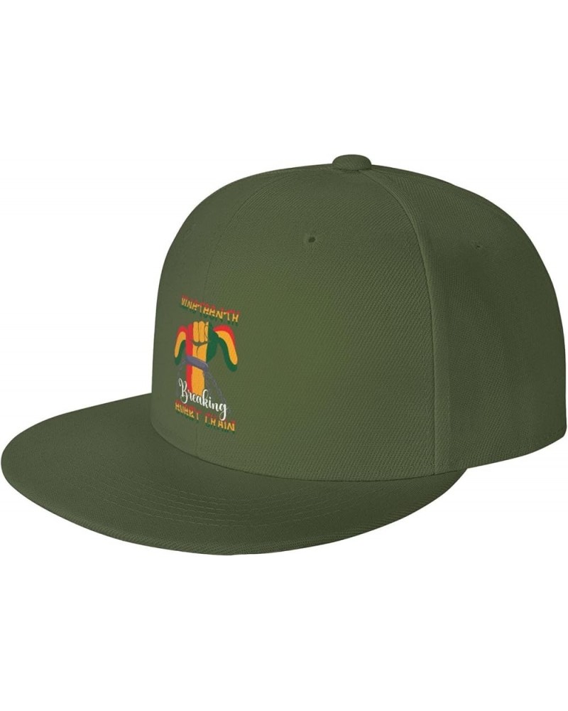 Juneteenth Breaking Every Chain Baseball Cap for Men Women Snapback Hat Trucker Flat Bill Caps Sun Hat Moss Green $12.97 Base...