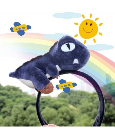 Simple Cute Plush Hair Students Washing Hairband Shark Fish Dinosaur HeadHoop (Color : 1, Size : H) G 1 $11.42 Headbands