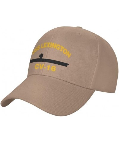 USS Lexington Cv-16 Flag-Baseball Caps-Denim Hats Cowboy Knit hat Fisherman's hat Natural $13.79 Baseball Caps