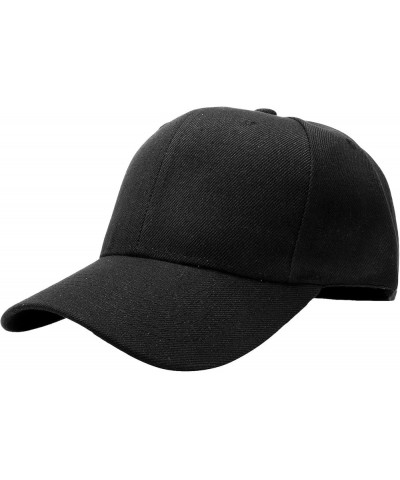 2pcs Baseball Cap for Men Women Adjustable Size for Outdoor Activities Black/Navy $9.71 Baseball Caps