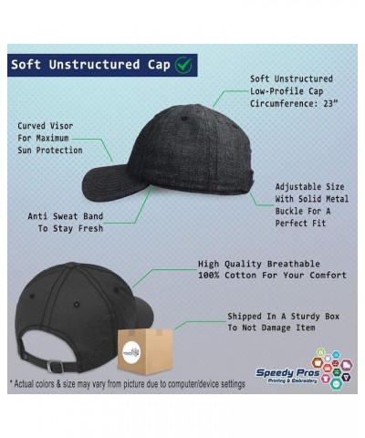 Soft Baseball Cap Back The Blue Cotton Dad Hats for Men & Women Dark Denim $14.55 Baseball Caps