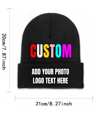 Custom Beanies Hats Knitted Hat Personalized Skull Hat for Men Women Add Personalized Text Logo Custom Hats Customized Gifts ...