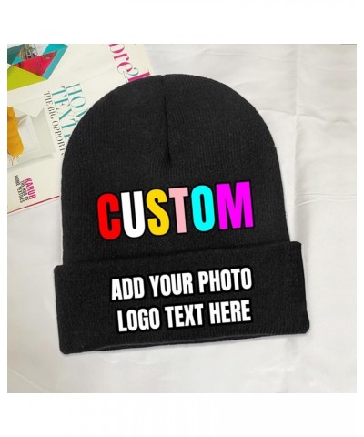 Custom Beanies Hats Knitted Hat Personalized Skull Hat for Men Women Add Personalized Text Logo Custom Hats Customized Gifts ...