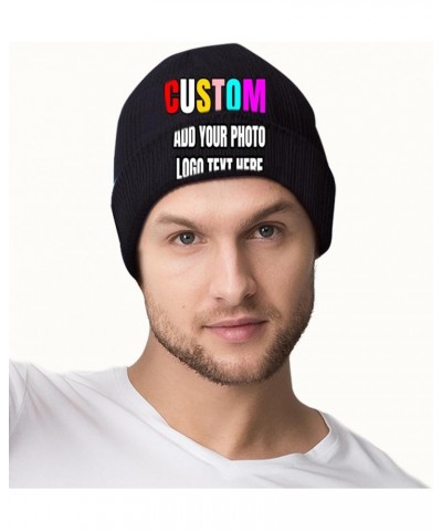 Custom Beanies Hats Knitted Hat Personalized Skull Hat for Men Women Add Personalized Text Logo Custom Hats Customized Gifts ...