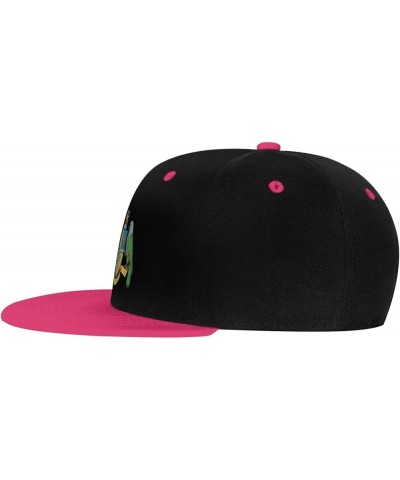 Coat of arms of Dominica Snapback Hat for Men Women Baseball Cap Trucker Flat Bill Hats Dad Caps Pink $10.18 Baseball Caps