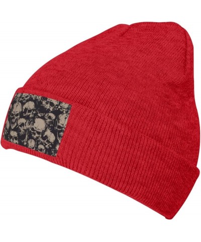 Cool Skull Graphics Print Skullies Beanies Thin Bonnet Cap Autumn Winter Casual Hat Outdoor Ski Knit Cap Red $11.20 Skullies ...