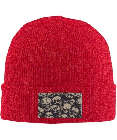 Cool Skull Graphics Print Skullies Beanies Thin Bonnet Cap Autumn Winter Casual Hat Outdoor Ski Knit Cap Red $11.20 Skullies ...