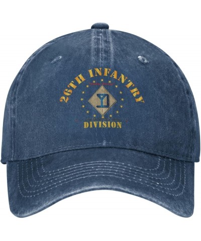 26th Infantry Division Yankee Division Flag Baseball Caps Denim Hats Cowboy Knit hat Fisherman's hat Navy Blue $15.22 Cowboy ...