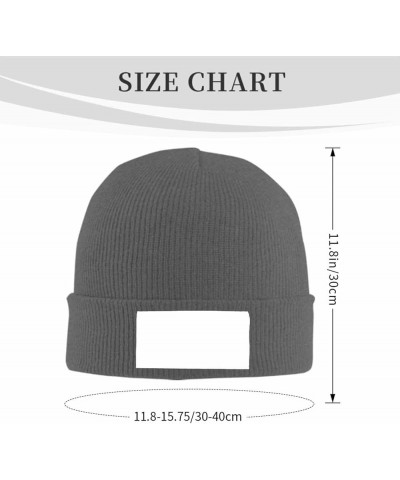 Warm Winter Hat and Stylish Darkgray Knitted Beanie for Men and Women, Minimalist Beanies Cap - Elastic and Slouchy 5021c-ful...