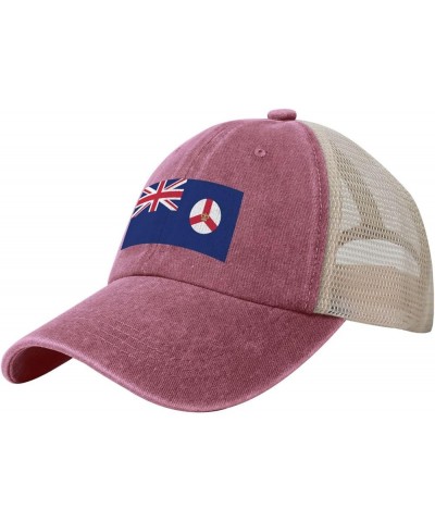 Flag of Singapore (1952–1959) Baseball Cap for Women Mens Hats Retro Mesh Caps Dad Hat Red $10.27 Baseball Caps