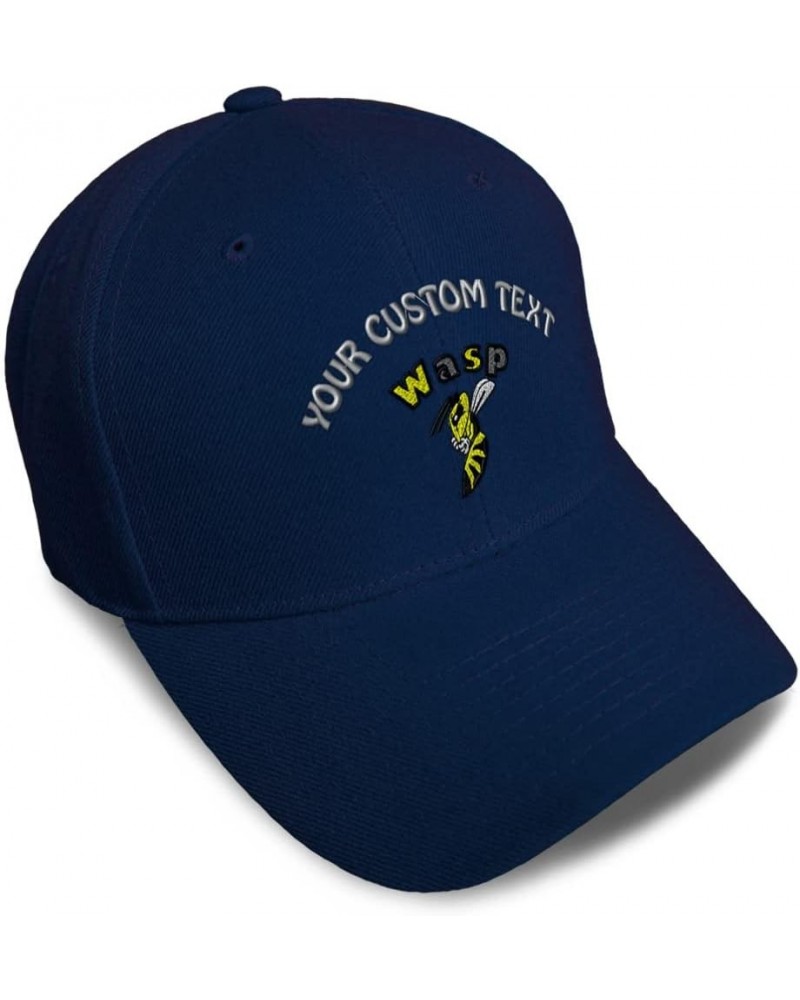 Baseball Cap Wasp Insects Nature Acrylic Biology Dad Hats for Men and Women Navy Personalized Text Here $14.30 Baseball Caps