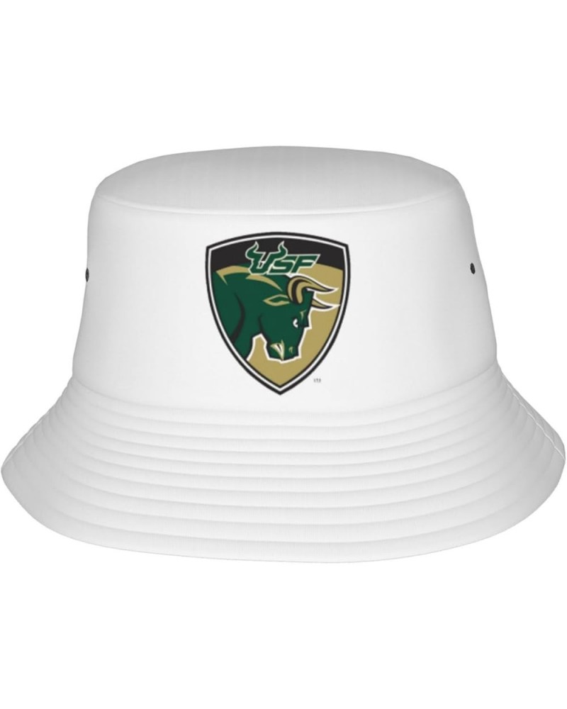 Clipart USF Bulls Logo Bucket Hats Fashion Sun Cap Packable Outdoor Fisherman Hat Black $10.00 Bucket Hats