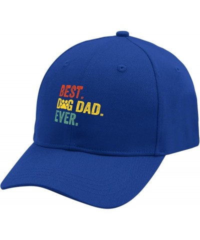 Cowboy hat Yellow Best Dog dad Ever Cow Girl hat Funny Golf hat Gifts for Mom Cycling Caps Blue $9.11 Sun Hats