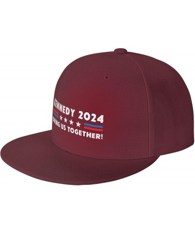 Robert Kennedy Jr 2024 Presidential Baseball Hats for Men Women Black Trucker Hat Sun Hats Unisex Dad Hat Dark Red $10.59 Bas...