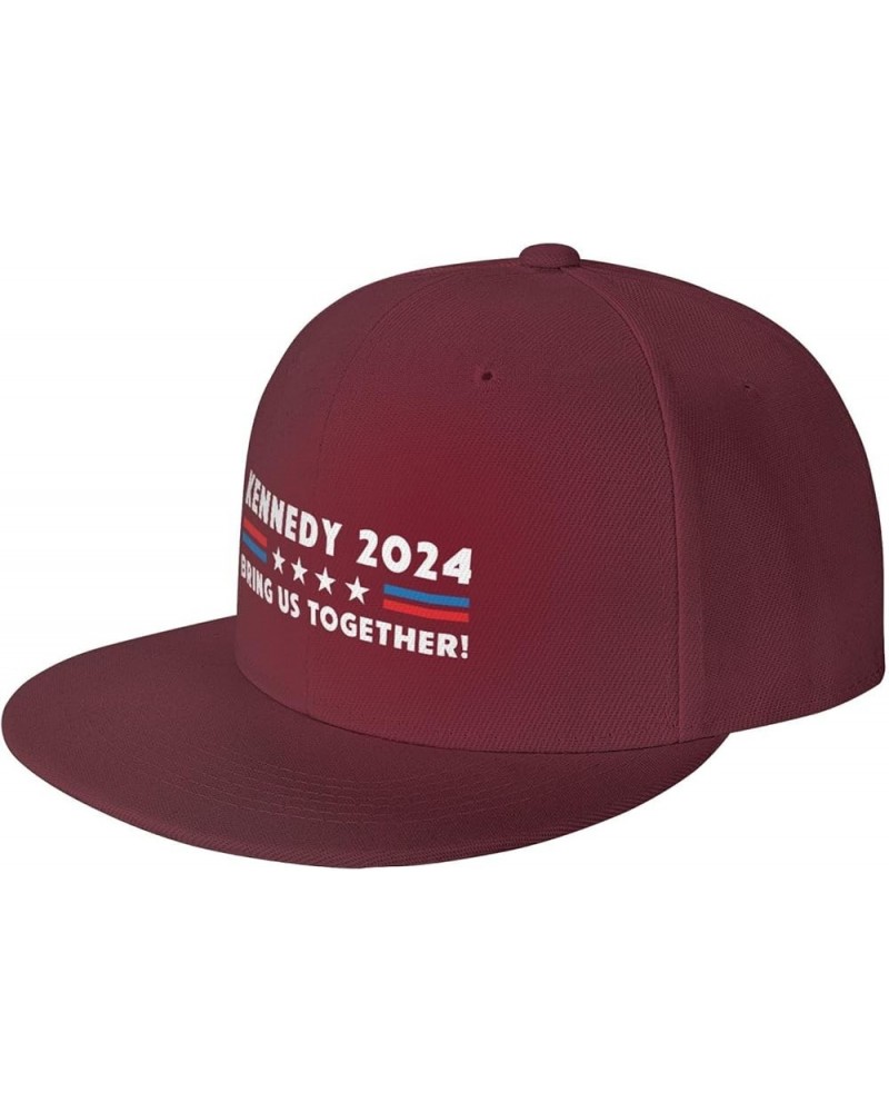 Robert Kennedy Jr 2024 Presidential Baseball Hats for Men Women Black Trucker Hat Sun Hats Unisex Dad Hat Dark Red $10.59 Bas...