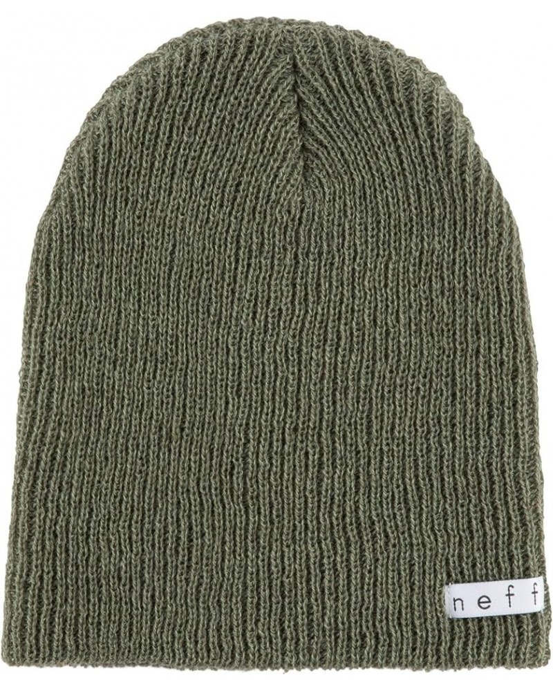 Daily Heather Beanie Hat for Men and Women Olive Heather $8.54 Skullies & Beanies