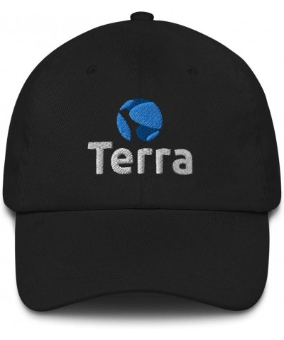 Terra Hat (Embroidered Dad Cap) Luna Crypto Black $16.62 Baseball Caps