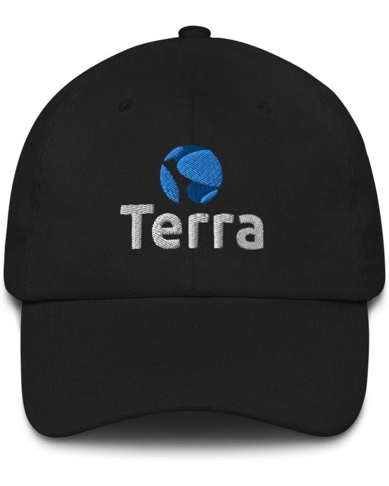 Terra Hat (Embroidered Dad Cap) Luna Crypto Black $16.62 Baseball Caps