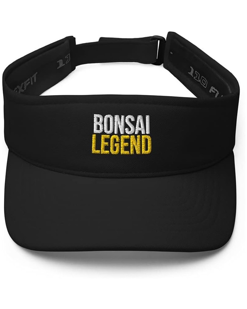 Bonsai Legend Hat (Embroidered Visor) - Tree Cultivation Apparel Black $22.39 Visors