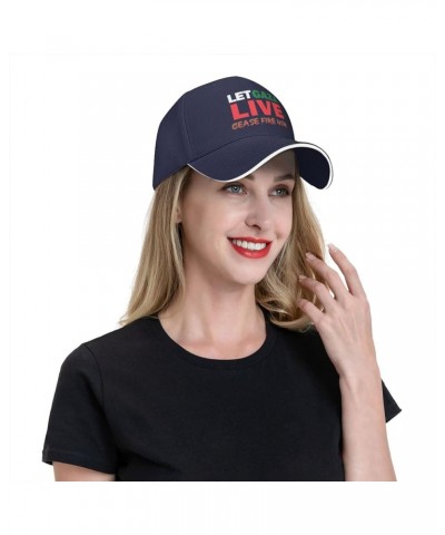 Free Palestine Hat Free Gaza Let Gaza Live Hat I Stand with Palestine Baseball Cap for Women Men Dad Hat Black Navy $11.39 Ba...