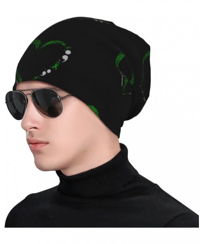 Mental Health Awareness Eco-Chic Knit Hats Fashionable Functionality for Modern Living Black $10.64 Skullies & Beanies