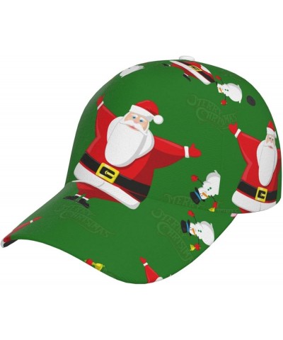 Merry Christmas Baseball Cap Men Women - Classic Adjustable Plain Hat Black $10.39 Baseball Caps