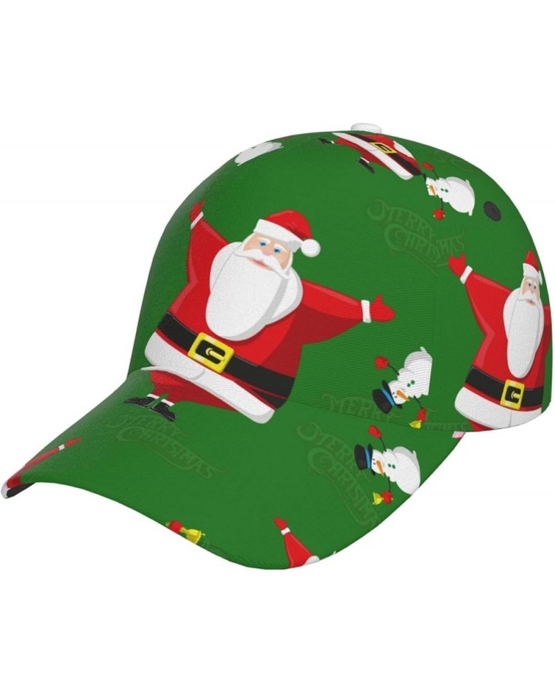 Merry Christmas Baseball Cap Men Women - Classic Adjustable Plain Hat Black $10.39 Baseball Caps