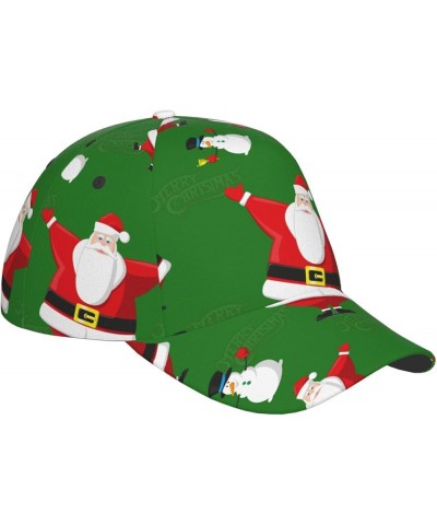 Merry Christmas Baseball Cap Men Women - Classic Adjustable Plain Hat Black $10.39 Baseball Caps