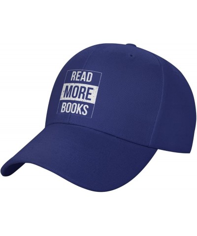 Vintage Read More Books Women's Baseball Cap Retro Dad Hat Adjustable Blue $10.23 Baseball Caps