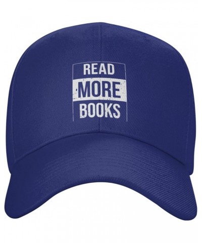 Vintage Read More Books Women's Baseball Cap Retro Dad Hat Adjustable Blue $10.23 Baseball Caps