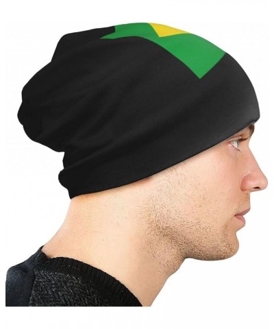 Brazil Flag Adult Knitted Hat Beanie Winter Warm Skull Hat - Men Women Black $19.39 Skullies & Beanies